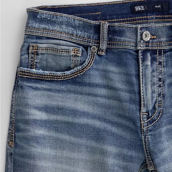 BKE Faded Blue Denim Jeans - Picture 9 of 11